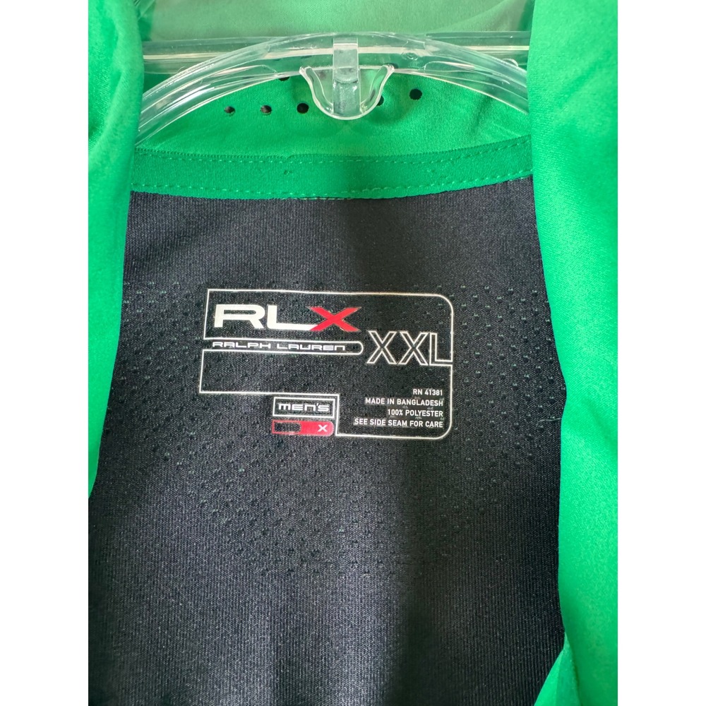 RLX Ralph Lauren Men's Golf Vest Green Full Zip Logo Pockets Size XXL‎ - Picture 4 of 11